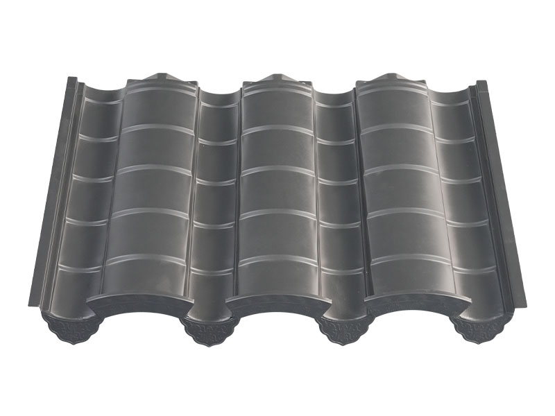 アルミニウムマグネシウムマンガンフイスタイルアンティークインディゴメタルルーフィングタイル