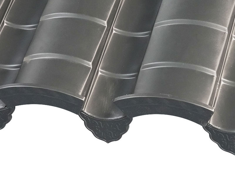 アルミニウムマグネシウムマンガンフイスタイルアンティークインディゴメタルルーフィングタイル