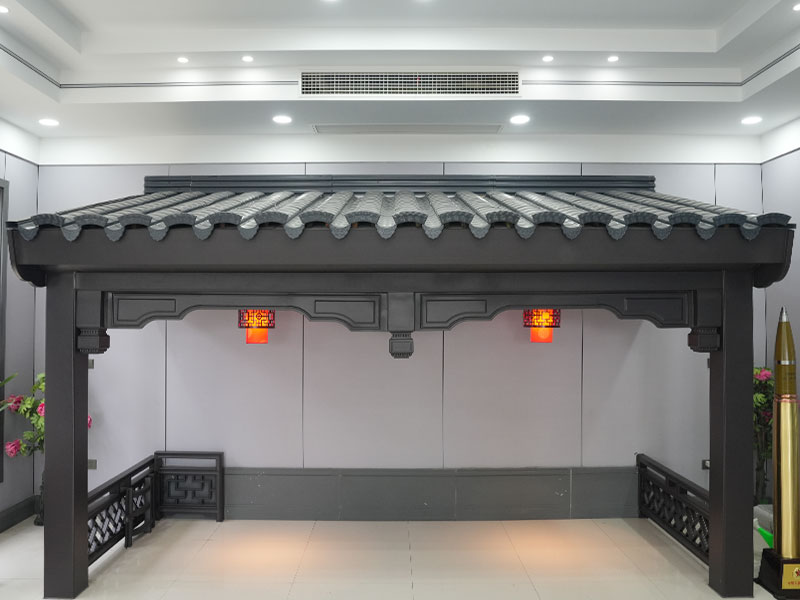 アルミニウムマグネシウムマンガンフイスタイルアンティークインディゴメタルルーフィングタイル